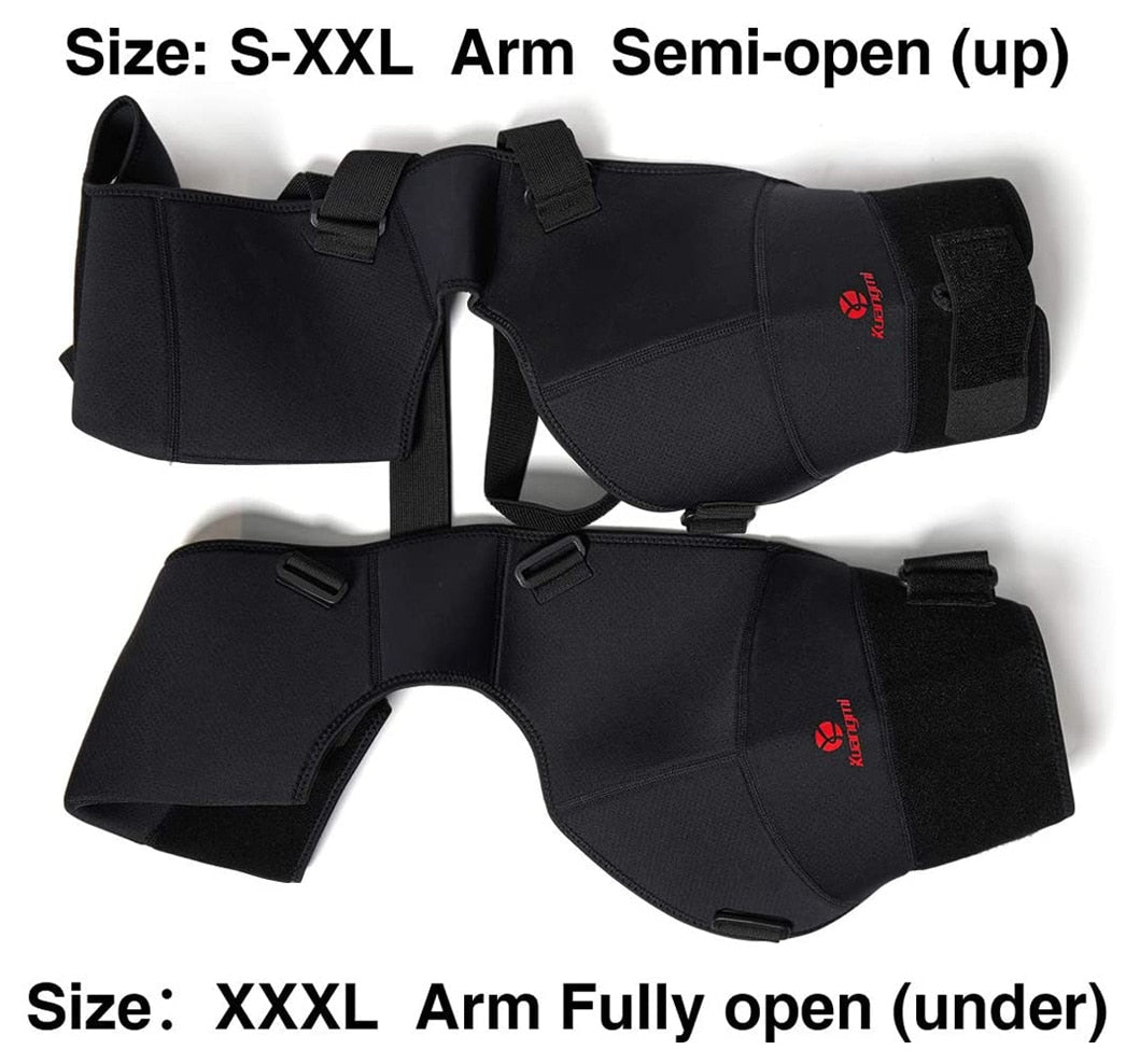 Kuangmi Double Shoulder Support Strap Adjustable Bandage Sports